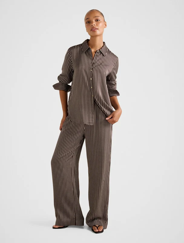 JENNA Drawstring Waist Wide Leg Pants